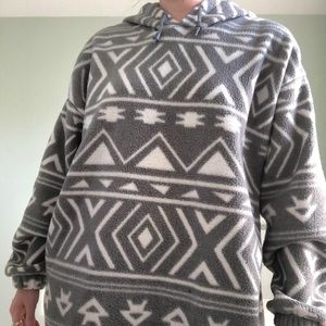 Soft and cozy patterned hoodie